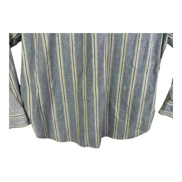 Oakton Limited Men’s Size XL Collared L/S Button Up Shirt In Gray Striped - Picture 10 of 14